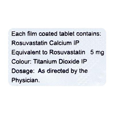 ROVAPURE 5 Tablet 10's - High Cholesterol-Dys