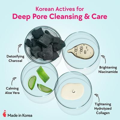 Chicnutrix Korean Black Charcoal Face Sheet Mask 1's - Masks & Peels