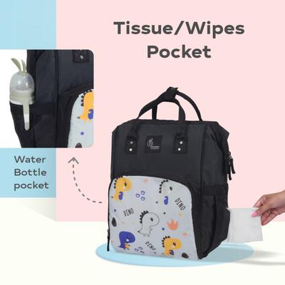 R for Rabbit Caramello Dino Diaper Bags - Grey 1's - Diapers & Wipes