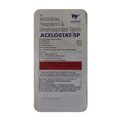 ACELOSTAT SP Tablet 15's - Pain relief-Nsa