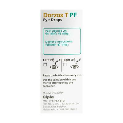 DORZOX T PF Eye Drops 5ml - Glaucoma-Ant