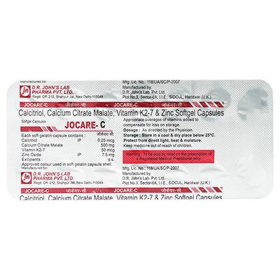 Jocare C Capsule 15'S - Bone Metabolism-Age