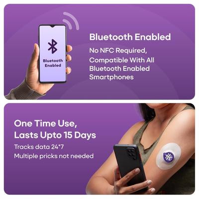 SugarFit Smart Continous Glucose Monitoring System Sensor Device 1's - Continous Glucose Monitoring Sensors