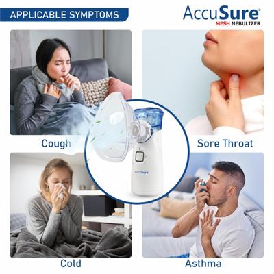 AccuSure Portable Mesh Nebuliser Machine (P02) 1's - Nebulizer & Vaporizer