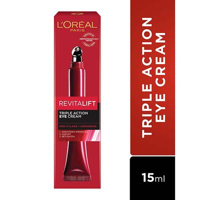 L'Oreal Paris Revitalift Triple Action Eye Cream 15 ml - Face Moisturizers