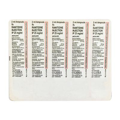 Aciloc Injection 2ml - Ulcer/Reflux/Flatulence-Aaa