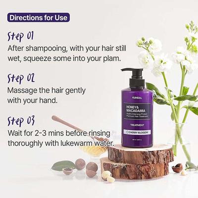Kundal Honey and Macadamia Hair Treatment Baby Powder 500 ml - Conditioners