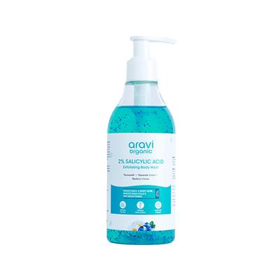 Aravi Organic 2% Salicylic Acid Exfoliating Body Wash With Niacinamide - Prevents Back & Body Acne 300 ml - Shower Gels & Body Wash