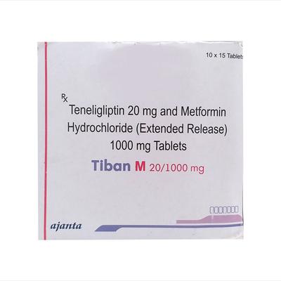 Tiban M 20/1000mg Tablet 15'S - Diabetes-Ant