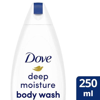 Dove new Deep moisture 24hr moisturised skin Nourishing Body Wash 250ml - Shower Gels & Body Wash