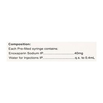 Lonopin 40mg Injection 0.4ml - Blood Clot-Ant
