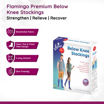 Flamingo Premium Below Knee Stockings (OC2073) (M) 1's - Knee/Ankle/Leg/Foot Supports