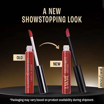 Lakme Forever Matte Liquid Lip, 16hr Lipstick, Nude Latte 5.6ml - Liquid Lipsticks