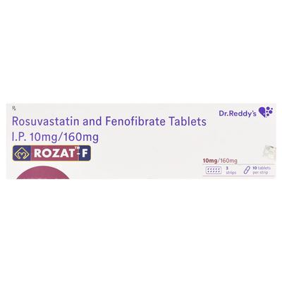 Rozat F 10mg Tablet 10'S - High Cholesterol-Dys