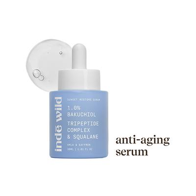 inde wild 1% Bakuchiol serum with Squalane to restore skin barrier and firmness and even out skin tone 30 ml - Face Serum