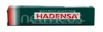 Hadensa Ointment 20gm - Haemorrhoid-Ano