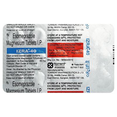 IZRA 40mg Tablet 15's - Ulcer/Reflux/Flatulence-Aaa