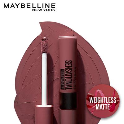 Maybelline New York Color Sensational Liquid Matte Lipstick, NU07 Get Undressed 7ml - Lipsticks