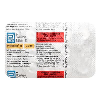 Prothiaden 25mg Tablet 15'S - Depression-Ant