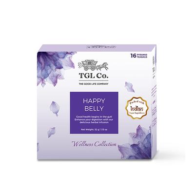 TGL Co. Tea Bag - Happy Belly 16's - Green/Herbal Teas