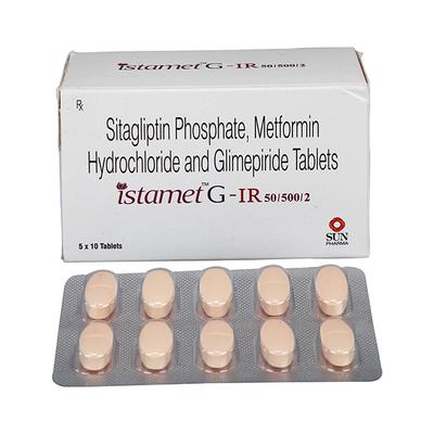 ISTAMET G IR 50/500/2 Tablet 10's - Diabetes-Ant