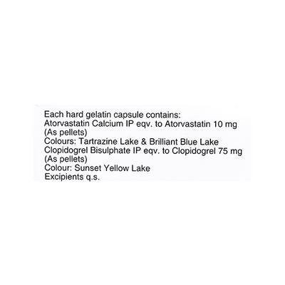 Lipicure CV 10/75mg Capsule 10'S - High Cholesterol-Dys