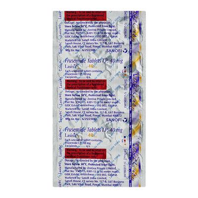 Lasix 40mg Tablet 15'S - Hypertension-Diu
