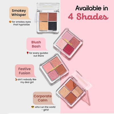 Insight Cosmetics Ready Set Glam Eyeshadow Palette Smokey Whisper 11 gm - Eye Shadow Palettes