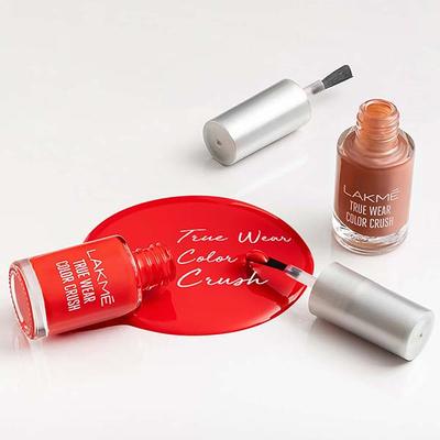 Lakme True Wear Color Crush Nail Polish, Long Lasting & Vibrant Nail Paint, 42, 6ml - Nail Polish