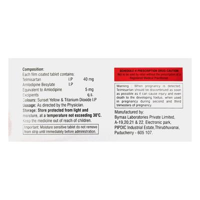 TELMIFREE A Tablet 10's - Hypertension-Ang