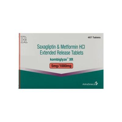 Kombiglyze XR 5/1000mg Tablet 7'S - Diabetes-Ant