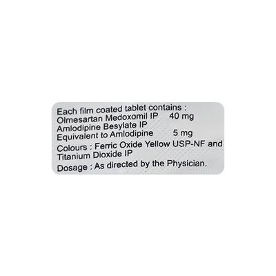 Olmesar A 40mg Tablet 15'S - Hypertension-Ana
