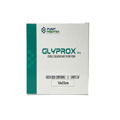 Glyprox Sterile Collagen Sheet in Dry Form (Pack of 10 x 25 cm 5's) - Bandages & Dressings