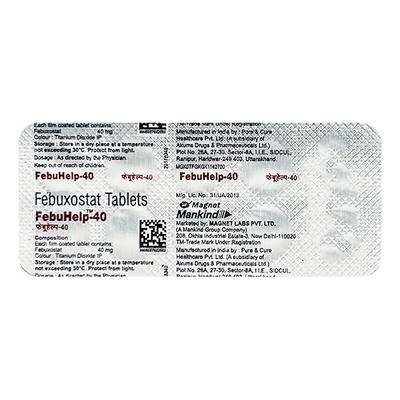 FEBUHELP 40 Tablet 10's - Gout