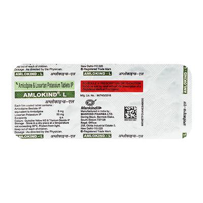 Amlokind L Tablet 10'S - Hypertension-Cal