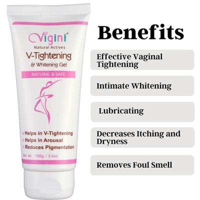 Vigini V-Tightening Gel 100ml + Lubricating Stimulation Gel 100 ml - Intimate Care