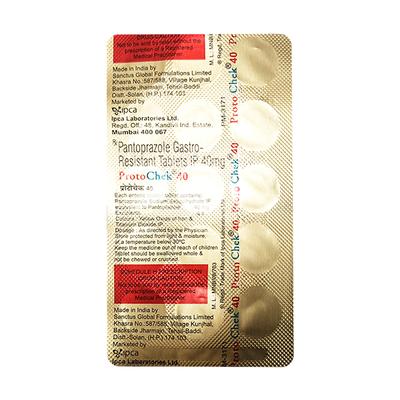 PROTOCHEK 40 Tablet 15's - Ulcer/Reflux/Flatulence-Aaa