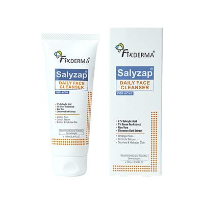 Fixderma 2% Salicylic Acid Face Wash for Oily Skin Acne Clearing Face Wash for Men & Women 10 ml - Face Wash & Cleansers