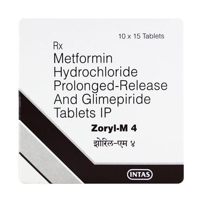 Zoryl M4 Forte Tablet 15'S - Diabetes-Ant