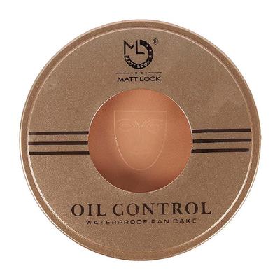 Matt Look Oil Control Waterproof Pan Cake, Face Makeup, Warm Focus 15 gm - Compact Powder