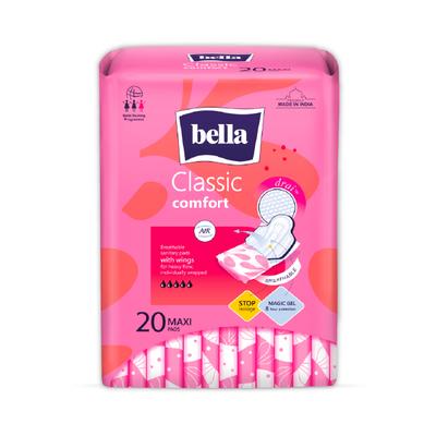 Bella Classic Comfort Breathable Drai Maxi Pads 20's - Sanitary Napkins