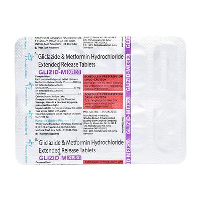GLIZID M XR 30 Tablet 10's - Diabetes-Ant