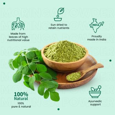 Neuherbs Organic Moringa Powder 100 gm - Vitamin C