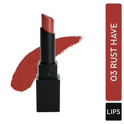 SUGAR Cosmetics Nothing Else Matter Longwear Lipstick - 03 Rust Have 3.2gm - Lipsticks