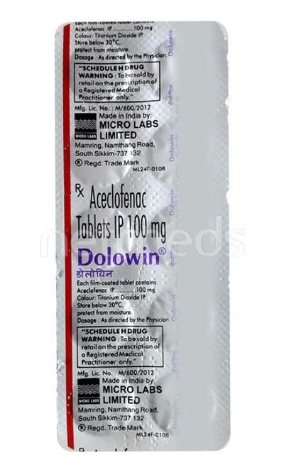 Dolowin Tablet 10'S - Pain relief-Nsa