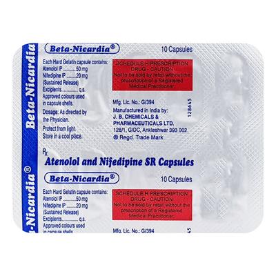 Beta Nicardia Capsule 10'S - Hypertension-Bet