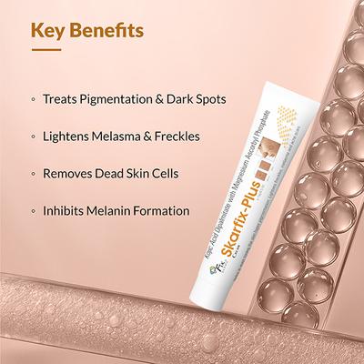 Fixderma Skarfix-Plus Cream with Kojic Acid for Hyperpigmentation, Melasma & Acne Scars (15 g) - Lotions & Creams