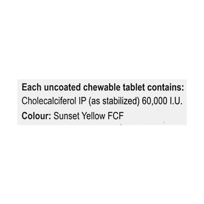 Dailyshine 60K Sugar free Orange Flavour Tablet 8'S - Supplements-Vit