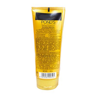 Pond's Sun Miracle SPF 50 PA+++ Creme Gel Sunscreen - Protect and Bright, with Niacinamide 100 g - Face Sunscreen