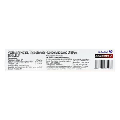 SENQUEL F Medicated Oral Gel 100gm - Oral Care - P-Mou